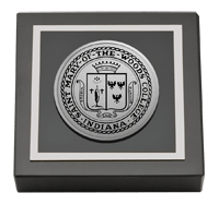Saint Mary-of-the-Woods College Silver Engraved Medallion Paperweight