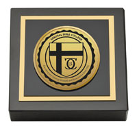 Central Bible College Gold Engraved Medallion Paperweight