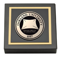 Oakland University Masterpiece Medallion Paperweight