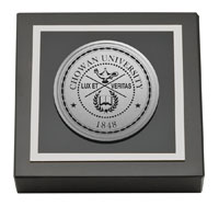 Chowan University Silver Engraved Medallion Paperweight