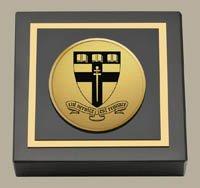 Groton School in Massachusetts paperweight - Gold Engraved Medallion Paperweight