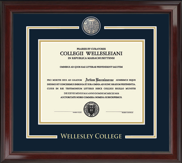 Wellesley College diploma frame - Showcase Edition Diploma Frame in Encore