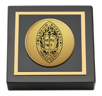 Knox College Gold Engraved Medallion Paperweight