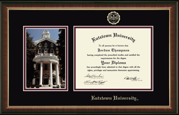 Kutztown University Campus Scene Edition Diploma Frame in Murano