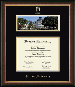 Brenau University Campus Scene Diploma Frame in Murano