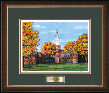 Dartmouth College Framed Limited Edition Lithograph in Murano