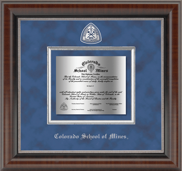 Colorado School of Mines Presidential Masterpiece Diploma Frame in Chateau