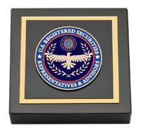 National Directory of U.S. Registered Securities Representatives & Advisors Masterpiece Medallion Paperweight
