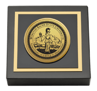 Winston-Salem State University Gold Engraved Medallion Paperweight