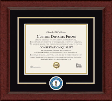 Carol Martin Gatton Academy diploma frame - Lasting Memories Circle Logo Diploma Frame in Sierra