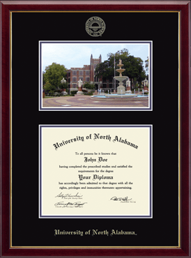 University of North Alabama Campus Scene Edition Diploma Frame in Galleria