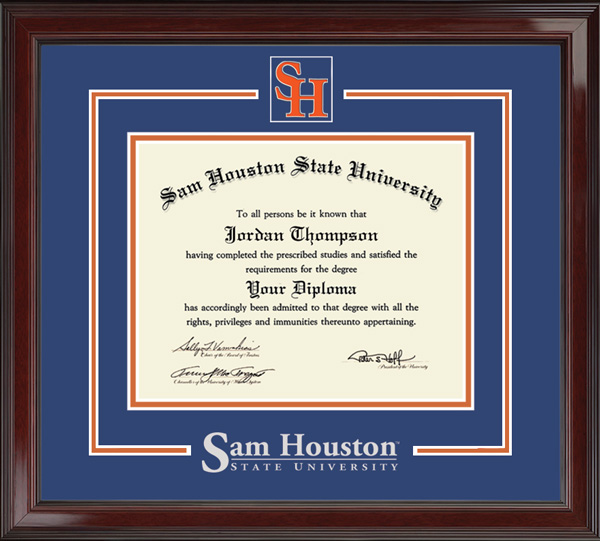 Sam Houston State University diploma frame - Spirit Medallion Diploma Frame in Encore