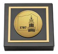 Castleton State College Gold Engraved Medallion Paperweight