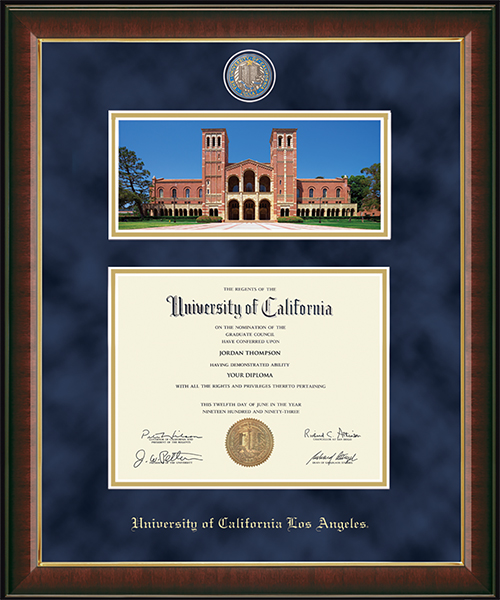 University of California Los Angeles Royce Hall Campus Scene Edition Masterpiece Diploma Frame in Murano