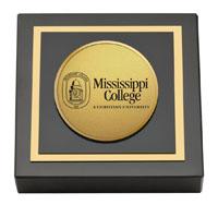 Mississippi College paperweight - Gold Engraved Paperweight