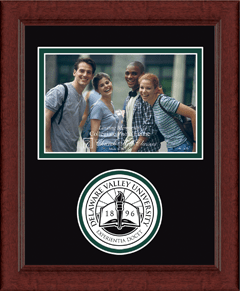 Delaware Valley University Lasting Memories Circle Logo Photo Frame in Sierra