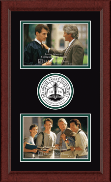 Delaware Valley University photo frame - Lasting Memories Double Circle Logo Photo Frame in Sierra