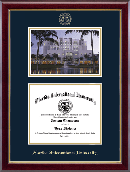 Florida International University Campus Scene Diploma Frame in Gallery