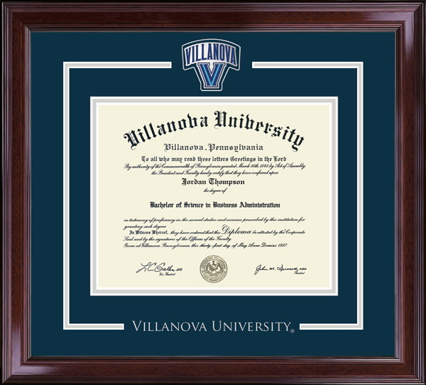 Villanova University diploma frame - Spirit Medallion Diploma Frame in Encore