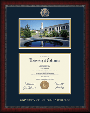 University of California Berkeley Campus Scene Edition Masterpiece Diploma Frame in Sutton