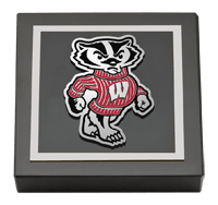 University of Wisconsin Madison paperweight - Spirit Badger Logo Medallion Paperweight