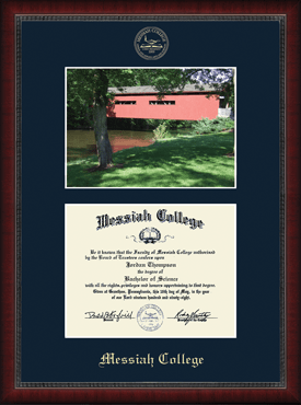 Messiah College Campus Scene Diploma Frame in Sutton