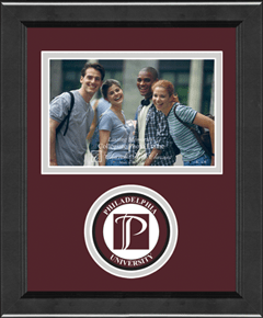 Philadelphia University photo frame - Lasting Memories Circle Logo Photo Frame in Arena