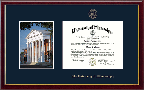The University of Mississippi Campus Scene Diploma Frame in Galleria