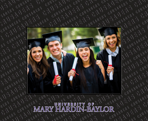 University of Mary Hardin-Baylor Spectrum Pattern Photo Frame