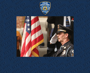 Police Department City of New York Spectrum Pattern Photo Frame