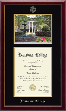 Louisiana College Campus Scene Diploma Frame in Gallery
