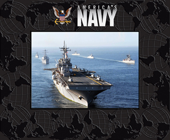 United States Navy Spectrum Pattern Photo Frame