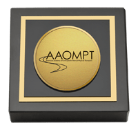 American Academy of Orthopaedic Manual Physical Therapists Gold Engraved Medallion Paperweight