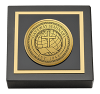 Gateway Seminary Gold Engraved Medallion Paperweight