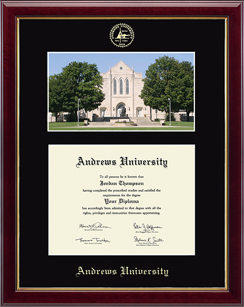 Andrews University Campus Scene Diploma Frame in Gallery