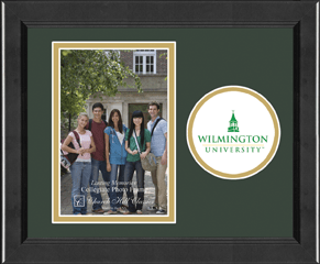 Wilmington University Lasting Memories Circle Logo Photo Frame in Arena