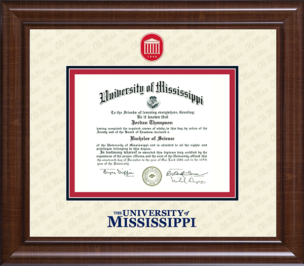 The University of Mississippi diploma frame - Dimensions Plus Diploma Frame in Prescott