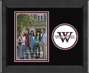 Wooster School in Connecticut Lasting Memories Circle Logo Photo Frame in Arena