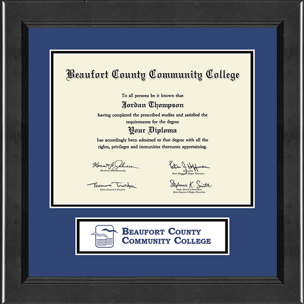 Beaufort County Community College Lasting Memories Banner Diploma Frame in Arena