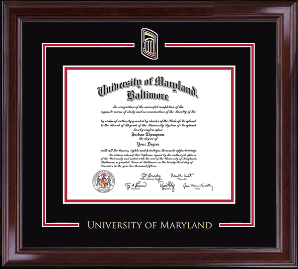 University of Maryland Baltimore Diploma Frames Church Hill Classics