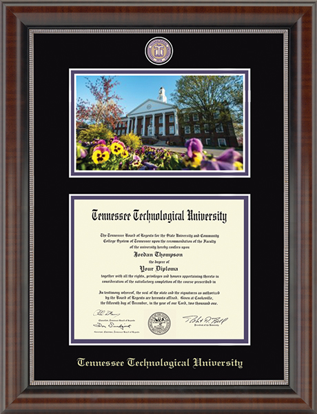 Tennessee Technological University Campus Scene Masterpiece Diploma Frame in Chateau