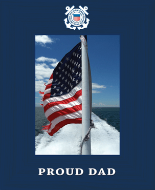 United States Coast Guard Spectrum Photo Frame in Expo Blue