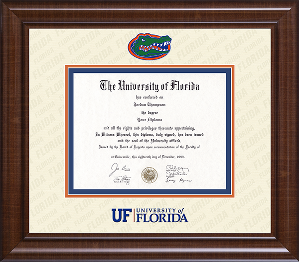 University of Florida Dimensions Plus Diploma Frame in Prescott