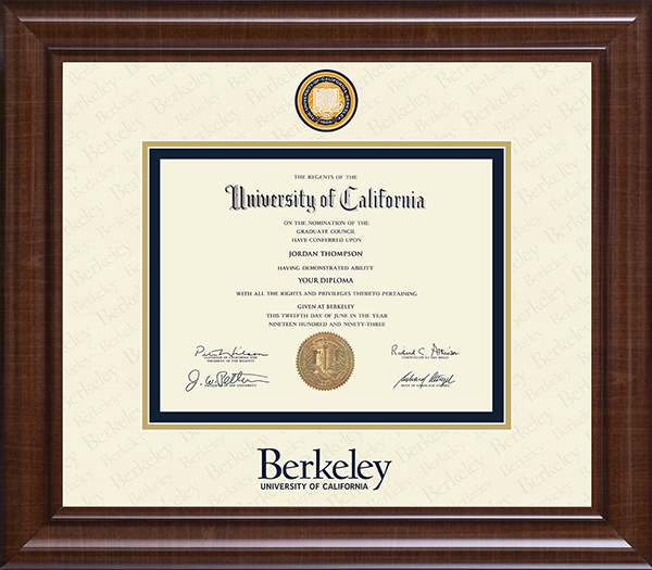 University of California Berkeley Dimensions Plus Diploma Frame in Prescott
