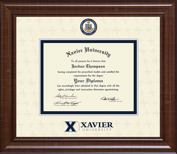 Xavier University Dimensions Plus Diploma Frame in Prescott