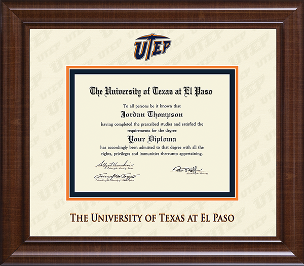 University of Texas at El Paso Dimensions Plus Diploma Frame in Prescott