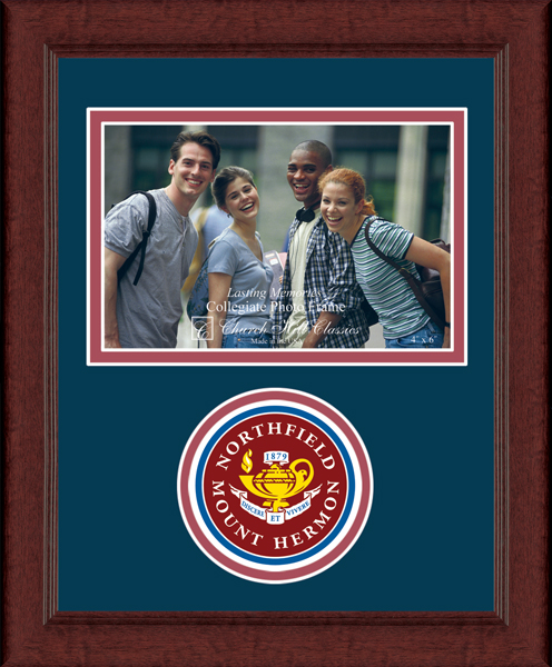 Northfield Mount Hermon School photo frame - Lasting Memories Circle Logo Photo Frame in Sierra