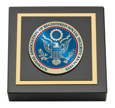 National Association of Registered Social Security Analysts Masterpiece Medallion Paperweight