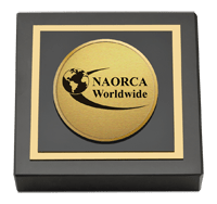 National Anti-Organized Retail Crime Association, Inc. paperweight - Gold Engraved Medallion Paperweight