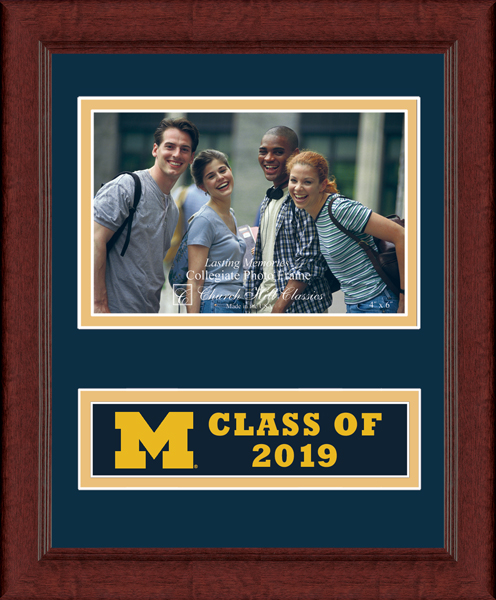 University of Michigan Lasting Memories Class of 2019 Banner Photo Frame in Sierra